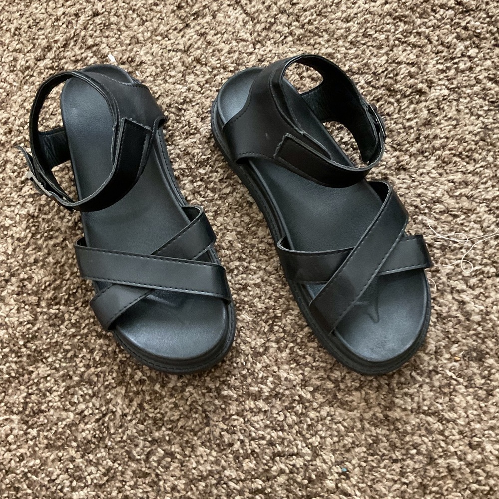 Black Platform Sandals